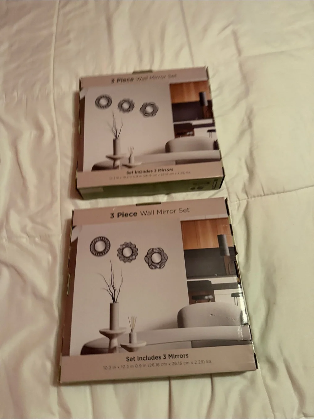 TWO Sets of 3-Piece Wall Mirror Set *NEW*